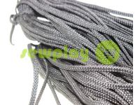 Cord braided flat 7mm, color black sku 1634