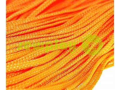 Cord braided flat 7mm, color orange sku 1639