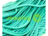 Cord braided flat 7mm, color green