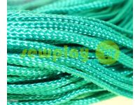 Cord braided flat 7mm, color green sku 1640