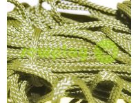 Cord braided flat 7mm, color olive sku 1641