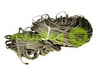 Cord braided flat 7mm, color olive sku 1641