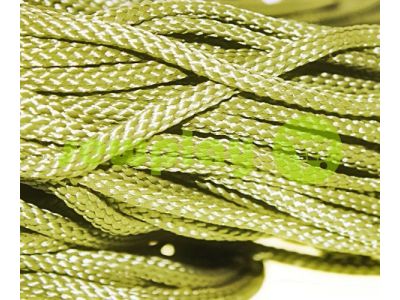 Cord braided flat 7mm, color olive sku 1641