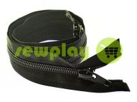 Zipper spiral type 7 into two runner 65 cm - 80 cm, black sku 1645