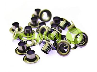 Luvers steel ring 3 mm - 17 mm, color black nickel, 50 pcs sku 1650