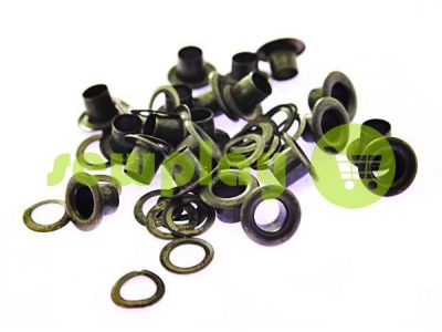 Luvers steel ring 3 mm - 17 mm, color oxide, 50 pcs sku 1651