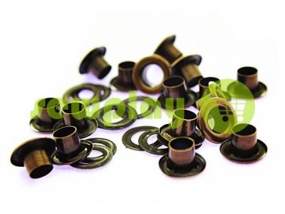 Luvers steel ring 3 mm - 17 mm, color antique, 50 pcs sku 1652