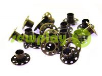 Luvers steel no ring "Holes" 5 mm, color antique, 50 pcs sku 1653