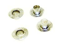 Luvers steel no ring "Relief" 5 mm, color nickel, 50 pcs sku 1654