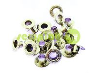 Luvers steel no ring "Relief" 5 mm, color nickel, 50 pcs sku 1654