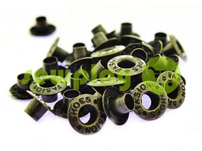 Luvers steel no ring "Fasion Shoes" 5 mm, color antique, 50 pcs sku 1655