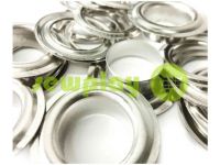 Luvers steel ring 13 mm, color nickel, 50 pcs