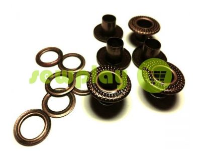 Luvers steel "Dote" 5 mm, color antique, 50 pcs sku 1664