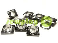 Luvers steel ring "Square 15 mm" 8 mm, color nickel, 50 pcs