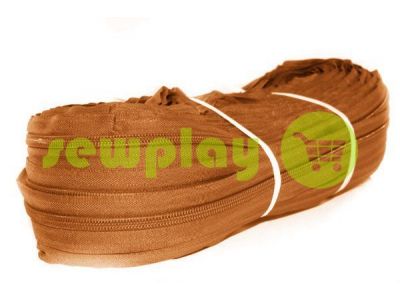 Zipper spiral roll brown type 3, type 5, type 7, type 8, type 10 sku 1678