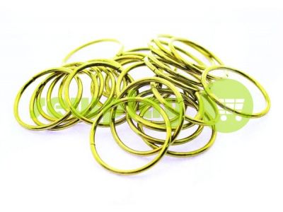 Ring steel 25 mm, thickness 2 mm, color gold sku 1716