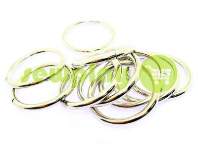 Ring steel 40 mm, thickness 5 mm, color nickel sku 1724