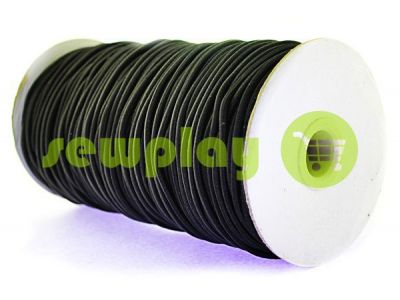 Cord elastic black 2,5 mm, 3 mm, 4 mm, 5 mm sku 1821