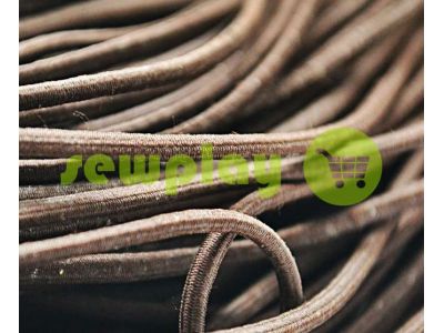 Cord elastic brown 3 mm sku 1828