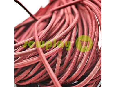 Cord elastic red 3 mm sku 1832