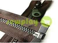 Zipper metal type 5 the split, color brown, antique teeth sku 1854