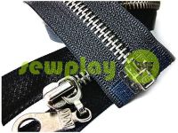 Zipper metal type 5 the split, color black, nickel teeth sku 1860