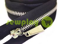 Zipper metal type 5 the split, color black, nickel teeth sku 1866