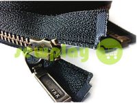 Zipper YKK metal type 5 the split, color black, antique teeth sku 1869