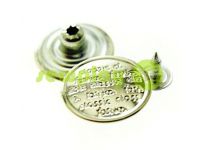 Buttons denim "Newspaper" 17 mm, 20 mm, color nickel, 10 pcs