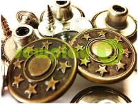 Buttons denim "Star" 17 mm, color antique, 10 pcs sku 1938