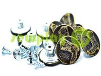 Buttons denim "Boot" 17 mm, color antique, 10 pcs sku 1942