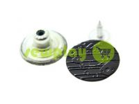 Buttons denim "Abstract" 17 mm, color black, 10 pcs