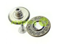 Buttons denim "Petals" 20 mm, color black nickel, 10 pcs