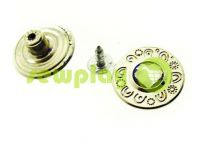 Buttons denim "Petals" 20 mm, color nickel, 10 pcs