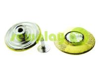 Buttons denim "Glade-Stone" 25 mm, color gold, 10 pcs