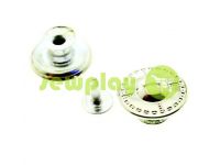 Buttons denim "Dash" 17 mm, color nickel, 10 pcs