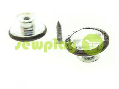 Buttons denim "Big Stone" 17 mm, 20 mm, color black nickel, 10 pcs sku 2003