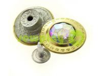 Buttons denim "Dash Small AB" 17 mm, 20 mm, color gold, 10 pcs sku 2015