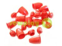 Tip "bell" plastiс red cord d= 5 mm, 10 pcs sku 876