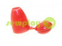 Tip "bell" plastiс red cord d= 5 mm, 10 pcs sku 876