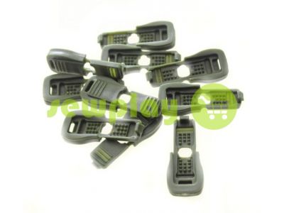 Tip "crab" plastiс olive cord d= 6 mm, 10 pcs sku 878