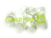 Tip "bell" plastiс transparent cord d= 5 mm, 10 pcs