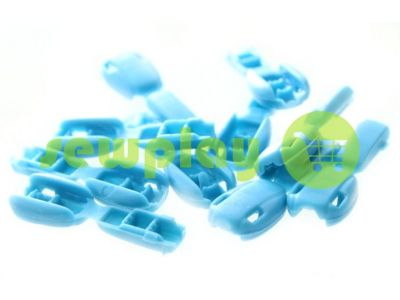 Tip "beans" plastiс blue cord d= 6 mm, 10 pcs sku 880