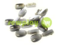 Tip "beans" plastiс olive cord d= 6 mm, 10 pcs