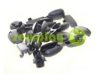 Tip "beans" plastiс black cord d= 6 mm, 10 pcs sku 882