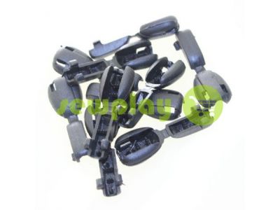 Tip "beans" plastiс black cord d= 6 mm, 10 pcs sku 882