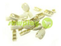 Tip "beans" plastiс beige cord d= 6 mm, 10 pcs