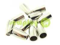 Tip "bell" plastiс nickel 14 mm* 8 mm, cord d= 4 mm, 10 pcs