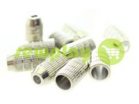 Tip fluted plastiс nickel 14 mm* 8 mm, cord d= 4 mm, 10 pcs sku 887