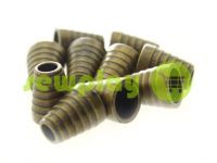 Tip "bell tree" plastiс antique 14 mm* 11 mm, cord d= 5 mm, 10 pcs sku 900